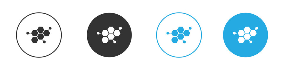 Obraz premium Hormones icon in editable flat vector in black and white