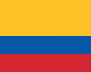 Naklejka premium Colombia National Flag Vector 