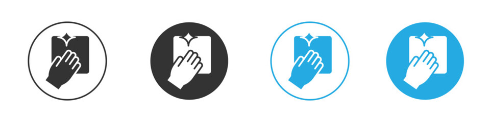 Clean icon in editable flat vector in black and white