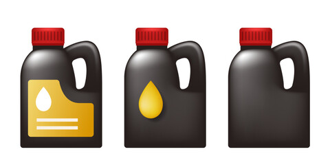 Motor oil vector icon. Vector icon isolated on white background.