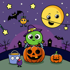 halloween seamless background