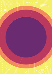 Minimal abstract geometric circle background
