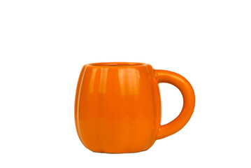 Enjoy sipping your favorite cozy beverages in this charming and vibrant orange mug