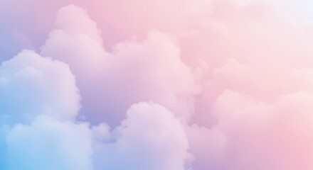 Fototapeta premium Pastel Skies Ethereal Cloudscape Soft Light Serenity Tranquility Dreamy
