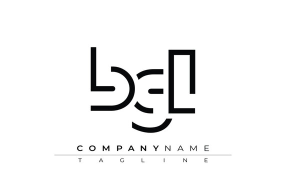 BGL abstract letter design. Modern Business Logo Design With Abstract Typography and Contemporary Style