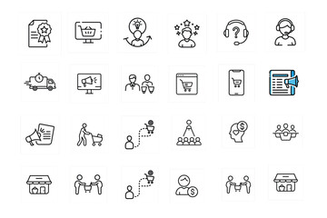 2 4 Budget icon set. Containing expense, money management, cash flow, savings, spending, income, allocation, cost estimate and more. Solid vector icons collection On White Background 