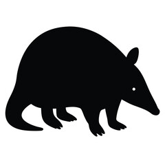 Discover the amazing anteater silhouette vector graphic for wildlife enthusiasts and animal lovers