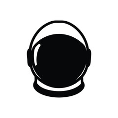 Fototapeta premium Astronaut helmet vector illustration for space exploration and science fiction designs and art projects