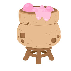 Pastel Halloween Clipart with Cute Ghosts and Witches