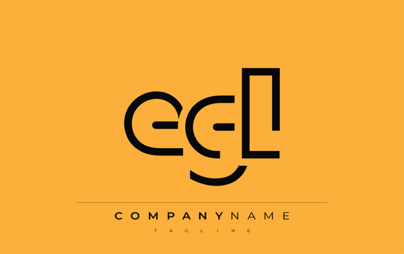 EGL abstract letter design. Modern Business Logo Design With Abstract Typography and Contemporary Style