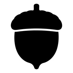 Acorn vector illustration of oak tree seed for fall autumn season nature themed designs art