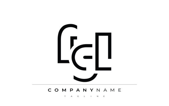 FGL abstract letter design. Modern Business Logo Design With Abstract Typography and Contemporary Style