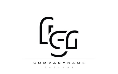 FGR abstract letter design. Modern Business Logo Design With Abstract Typography and Contemporary Style