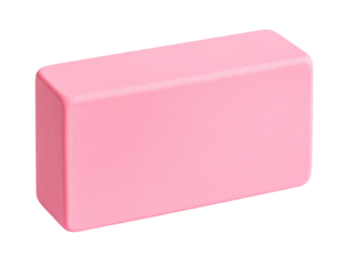 Classic Pink Eraser Isolated on Transparent Background