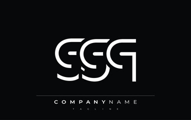 GGQ abstract letter design. Modern Business Logo Design With Abstract Typography and Contemporary Style