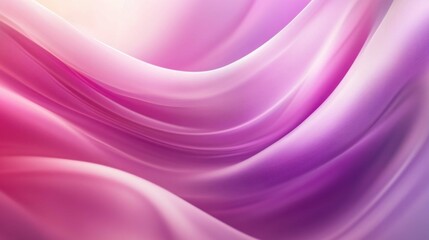 Obraz premium Abstract flowing fabric in soft pink and purple hues, creating a serene background