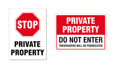 private property do not enter