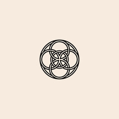 Celtic Knots icon flat vector design.
