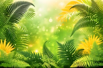 fern leaves background