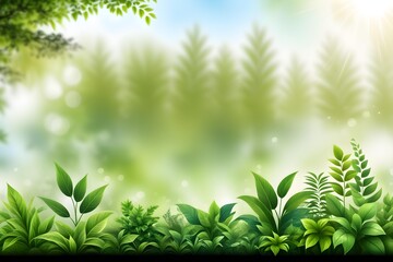 green leaves on a sunny day