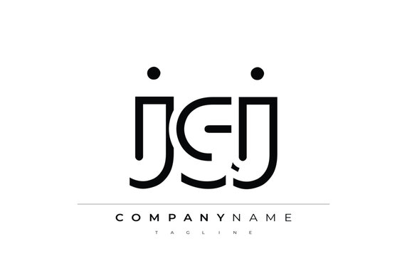 JGJ abstract letter design. Modern Business Logo Design With Abstract Typography and Contemporary Style