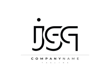 JGQ abstract letter design. Modern Business Logo Design With Abstract Typography and Contemporary Style