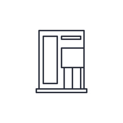 modern house icon. linear style sign for mobile concept and web design. Vector icon. Symbol, logo illustration. Vector graphics