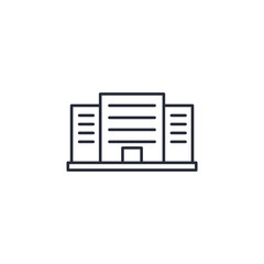real estate icon. linear style sign for mobile concept and web design. Vector icon. Symbol, logo illustration. Vector graphics