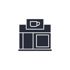 cafe icon. linear style sign for mobile concept and web design. Vector icon. Symbol, logo illustration. Vector graphics