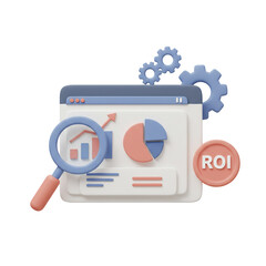 Stylized Data Analysis with Magnifying Glass, Gears, and Graph