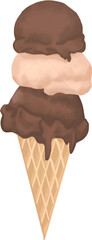 Illustration of simple Ice cream in vector 