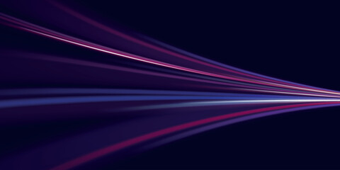 Blue light trail, wave speed, trace line twirl. Abstract light lines of movement and speed with white color glitters
