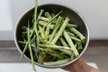 Professional Vegan Cooking Photography - Chef Cutting & Blending Healthy Gluten-Free Food, Sustainable Ingredients in Commercial Kitchen - Top Down & Action Shots