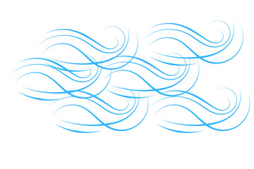Abstract Blue Swirling Lines: Elegant, Modern Design Element for Backgrounds, Websites, and Branding.