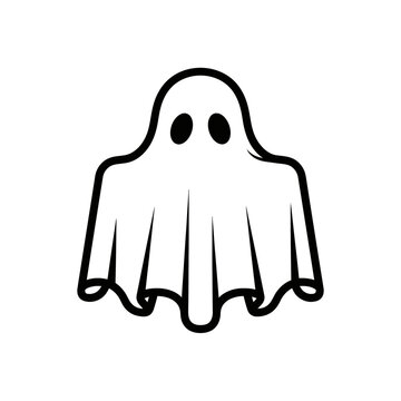 recommend clip art: Halloween Ghost Icon in Vector Style  