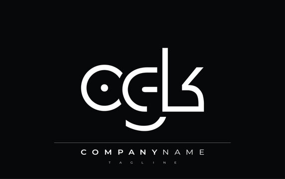 OGK abstract letter design. Modern Business Logo Design With Abstract Typography and Contemporary Style