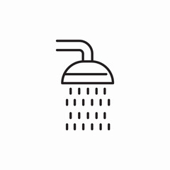 douche shower icon sign vector