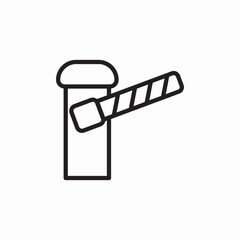 gate barrier icon sign vector