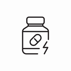 protein jar icon sign vector