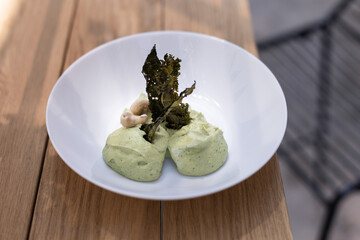 professional kitchen, chef in action food and cooking