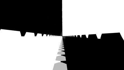 Abstract background with black and white shapes.Backdrop in UHD format 3840 x 2160.Wallpaper 4k.