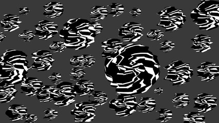 Abstract background with black and white shapes.Backdrop in UHD format 3840 x 2160.Wallpaper 4k.
