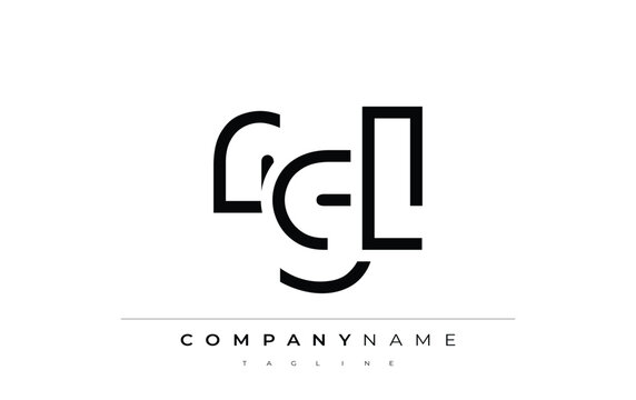 RGL abstract letter design. Modern Business Logo Design With Abstract Typography and Contemporary Style