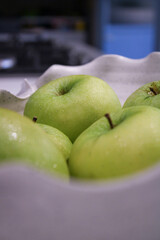 green apples in a bowl