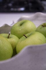 green apples in a bowl