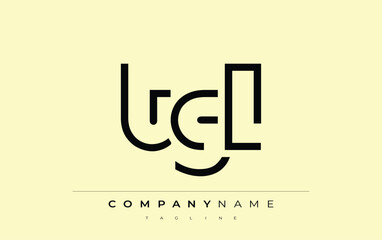 TGL abstract letter design. Modern Business Logo Design With Abstract Typography and Contemporary Style