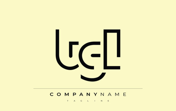 TGL abstract letter design. Modern Business Logo Design With Abstract Typography and Contemporary Style