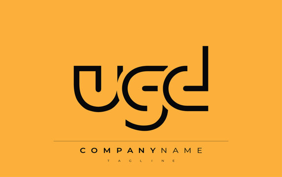 UGD abstract letter design. Modern Business Logo Design With Abstract Typography and Contemporary Style