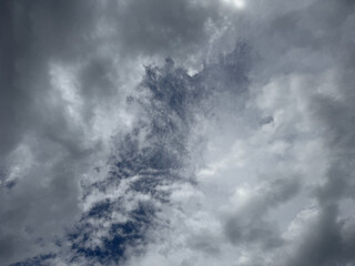 Fototapeta premium Clouds sky cloudscape weather cloudy heaven Cloud summer sunlight horizon day white atmosphere beauty light freedom environment dawn Himmel Sonnenuntergang Wolken Sonne Sommer bewölkt Gewitter