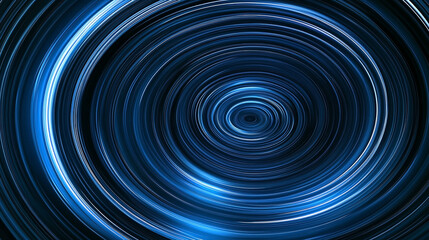 Abstract blue spiral pattern creating a sense of motion and depth